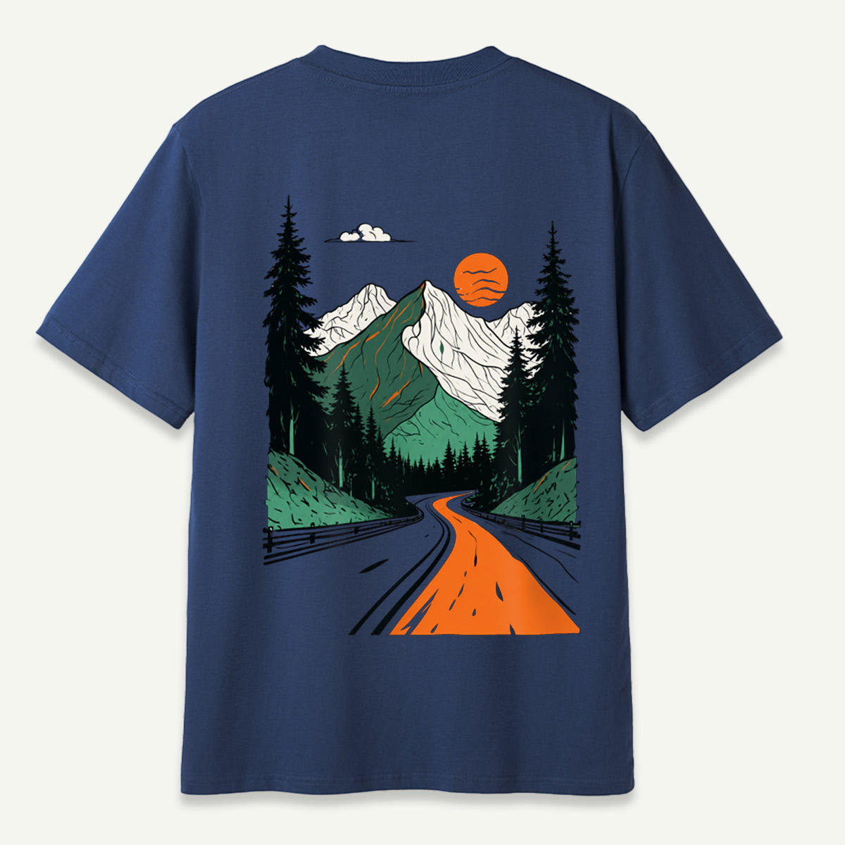Mountain Road Sunset Wilderness Journey T-Shirt