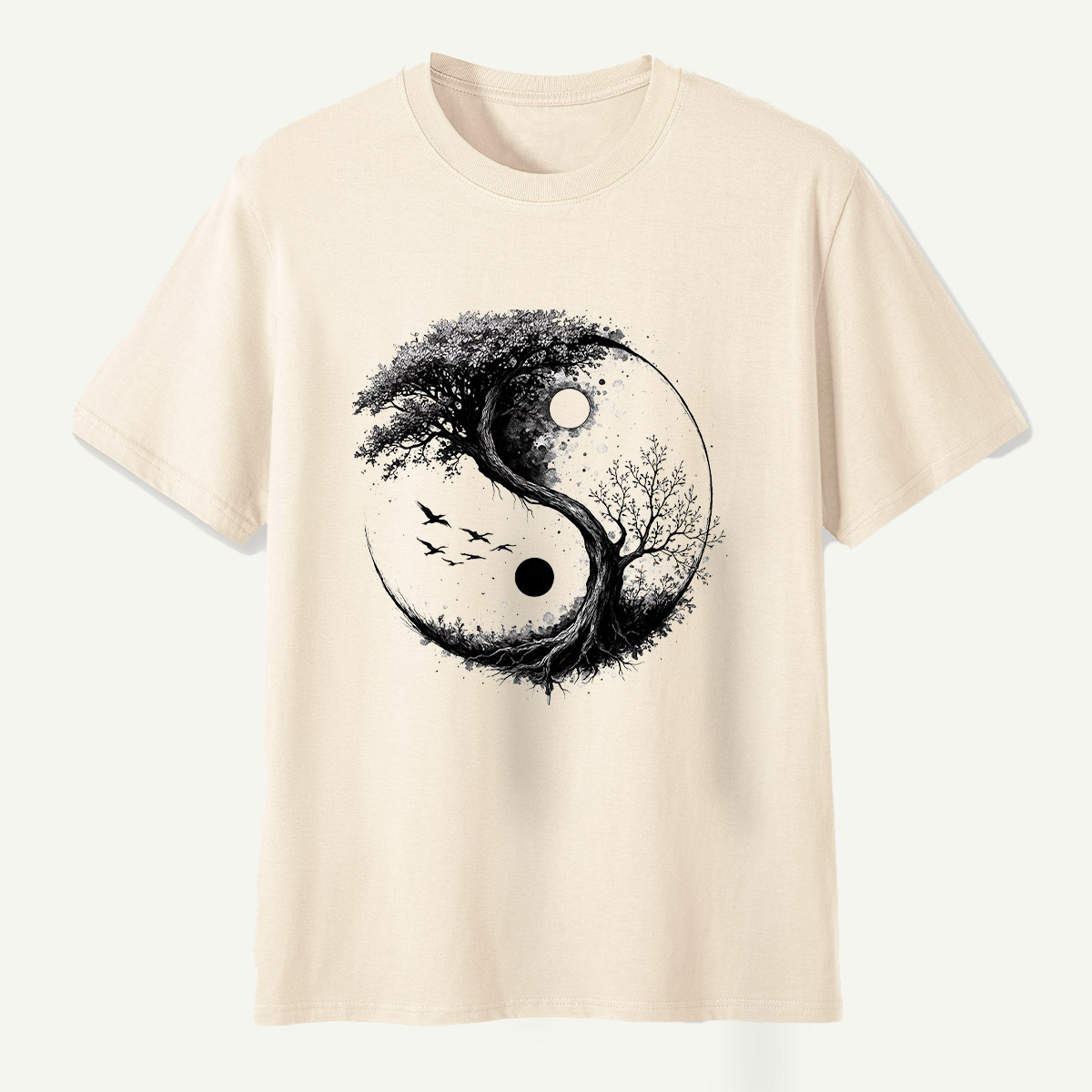 Yin Yang Tree Of Life Balance T-Shirt