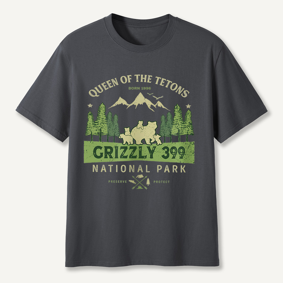 Legend of the Tetons Grizzly 399 National Park T-Shirt