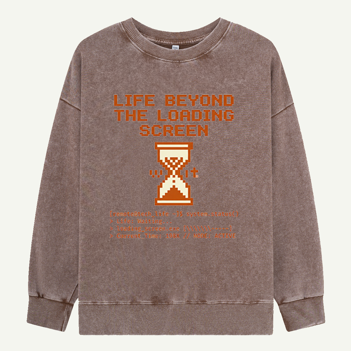 Life Beyond the Loading Screen Washed Sweatshirts