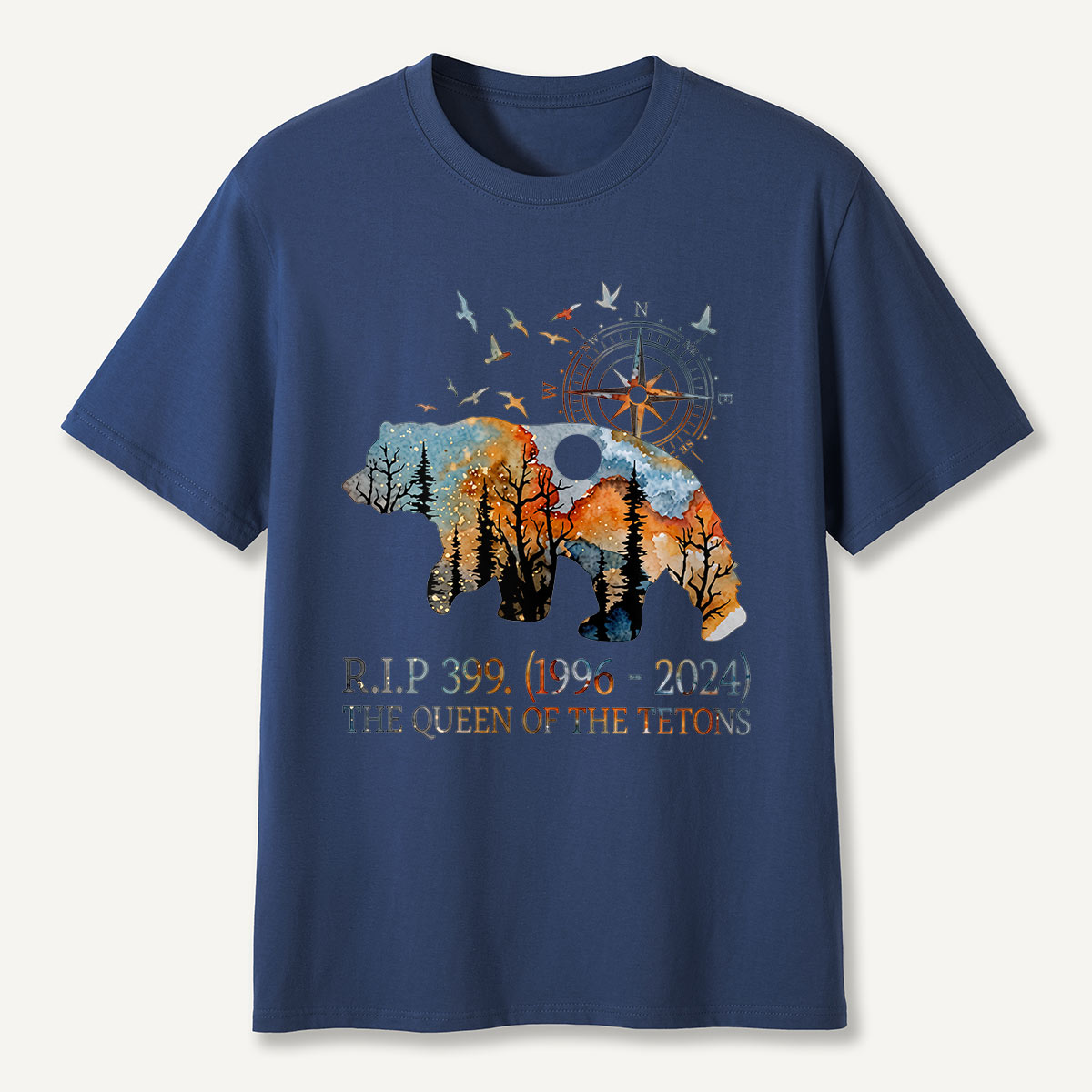 RIP 399 Queen of the Tetons Bear Memoria T-Shirt
