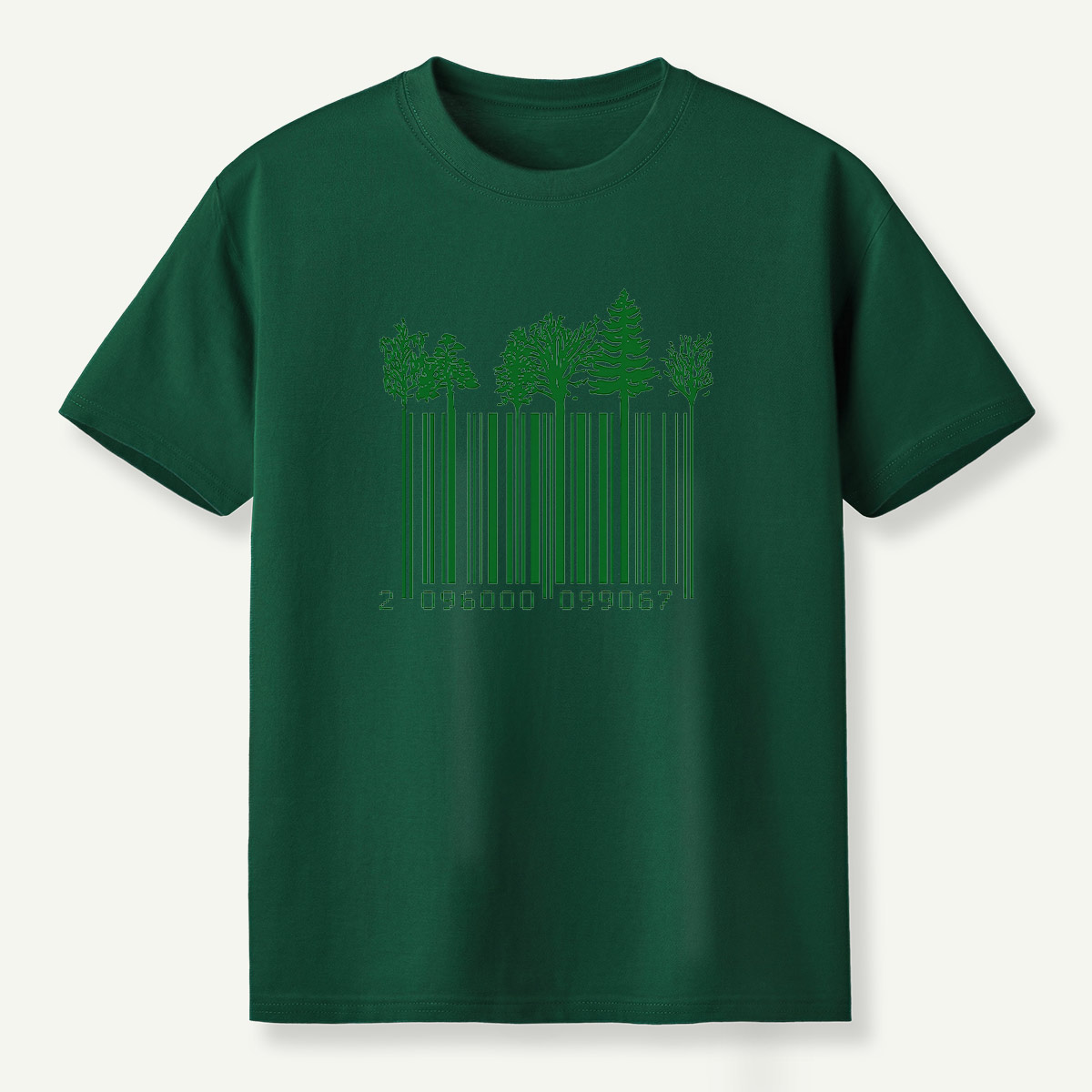 Forest Barcode Tree Line T-Shirt