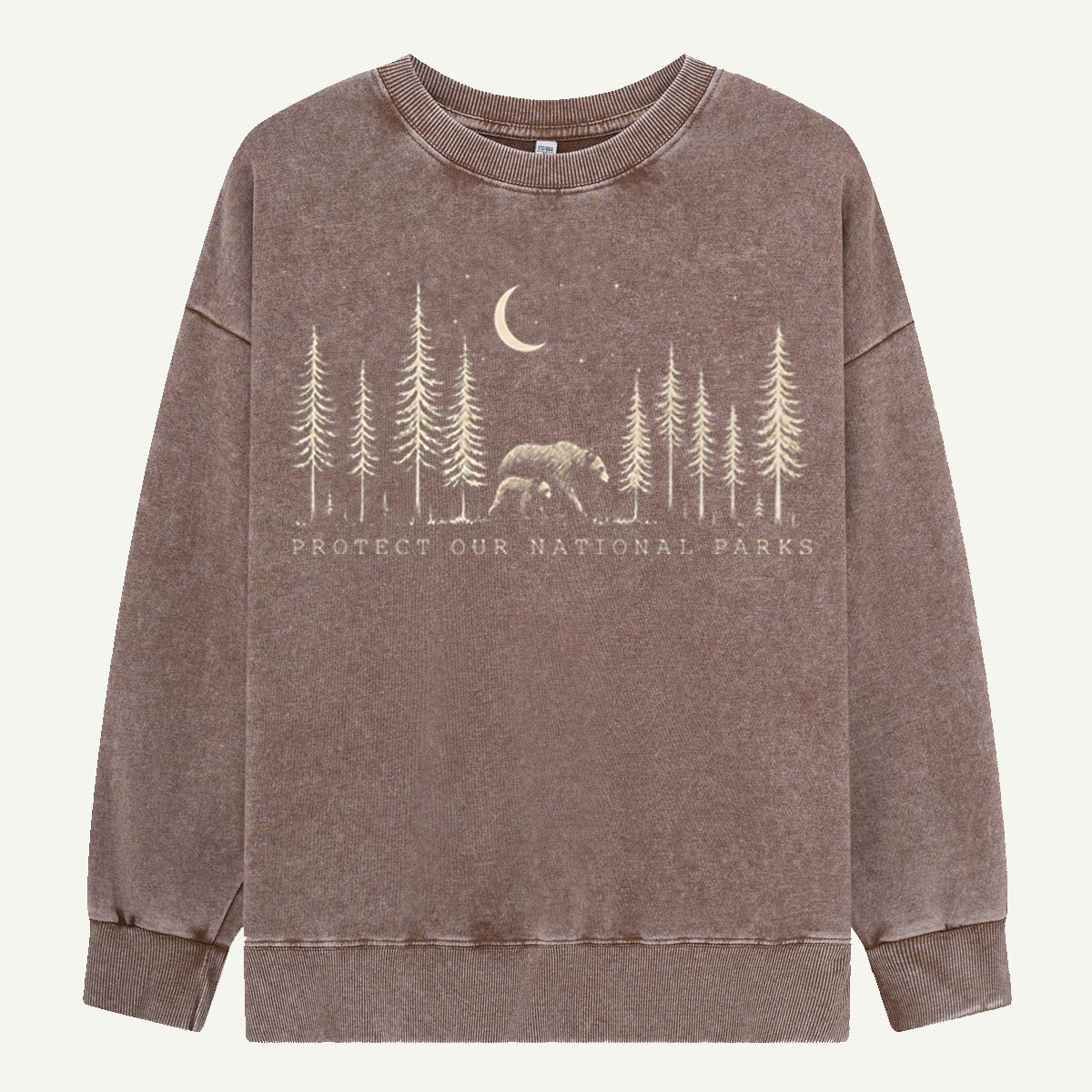 Protect The National Parks Environmental Activism Washed Sweatshirts