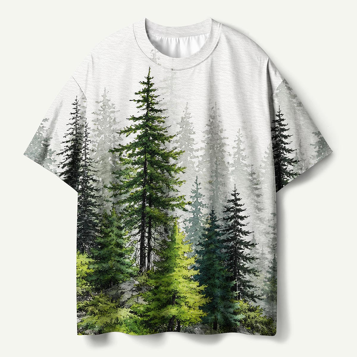 Misty Pine Forest Premium Eco Tee