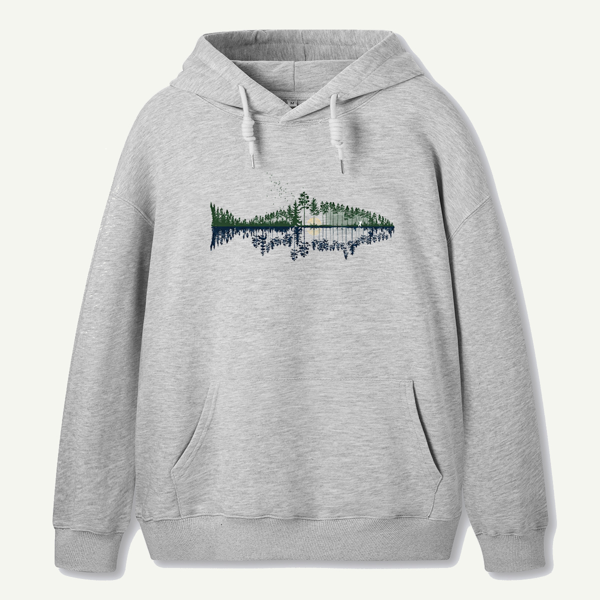 Fishscape Moonlit Forest Hoodie