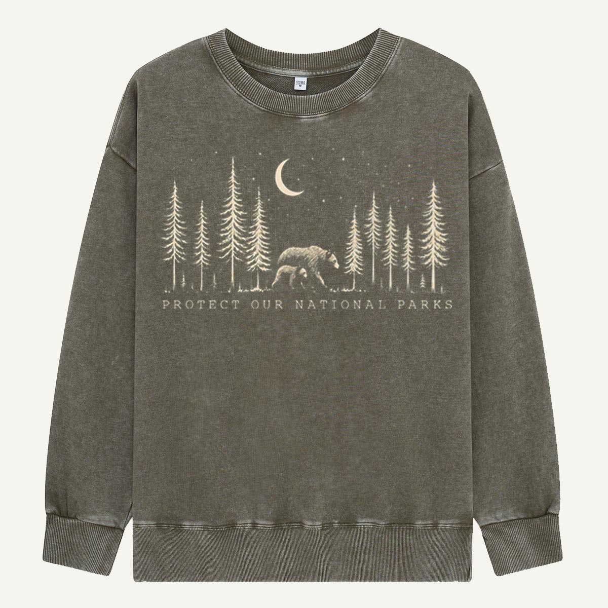 Protect The National Parks Environmental Activism Washed Sweatshirts