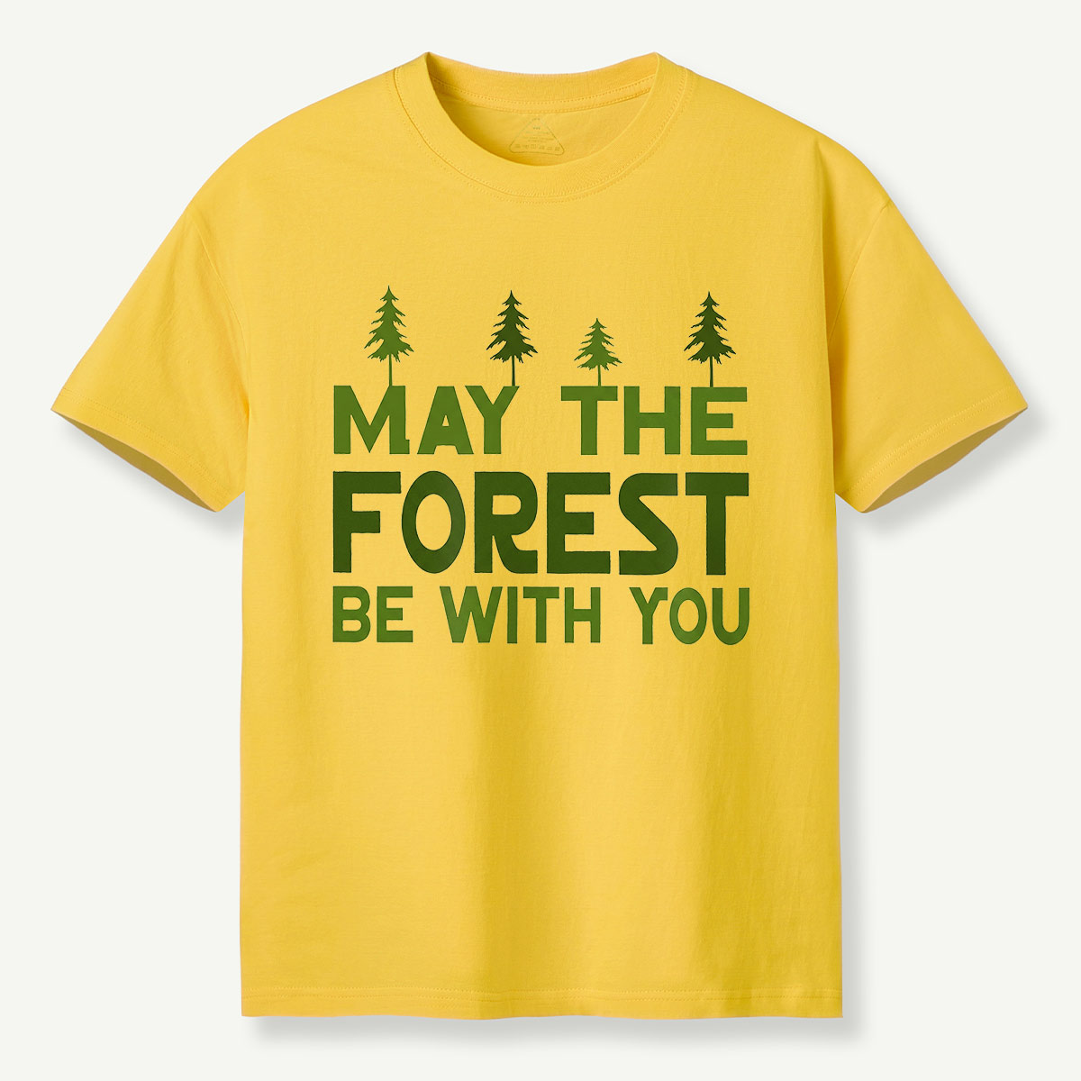 May the Forest Be With You Tree Line Mint T-Shirt