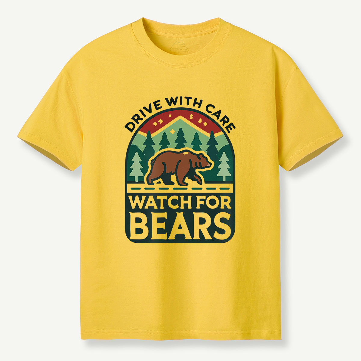 Drive with Care Watch for Bears Road Sig  T-Shirt