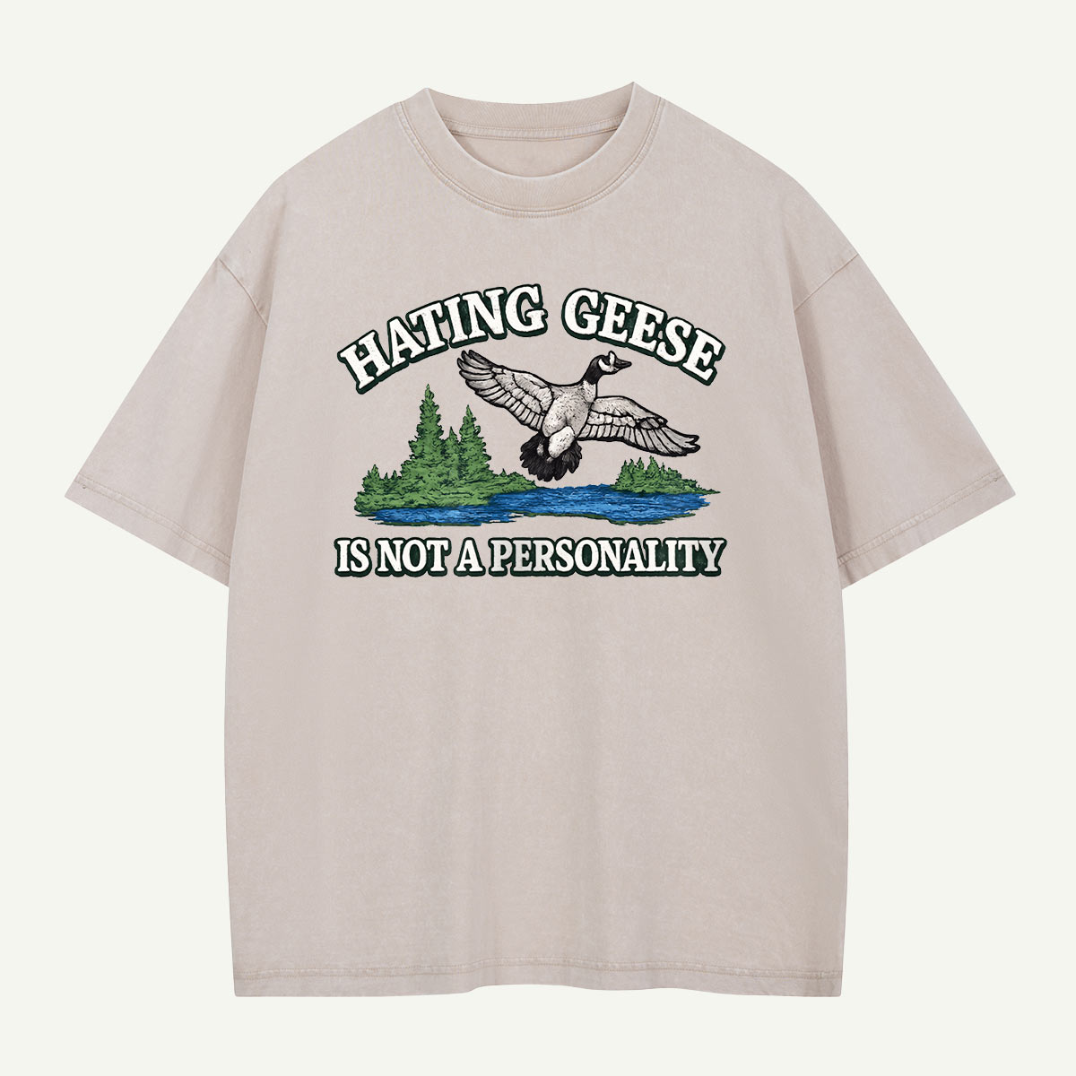 Hating Geese Washed T-Shirt