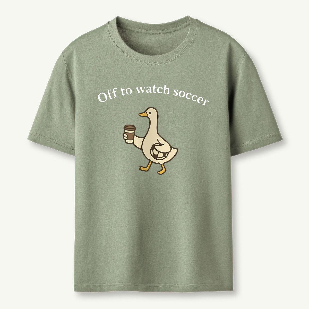 Funny Duck Soccer T‑Shirt