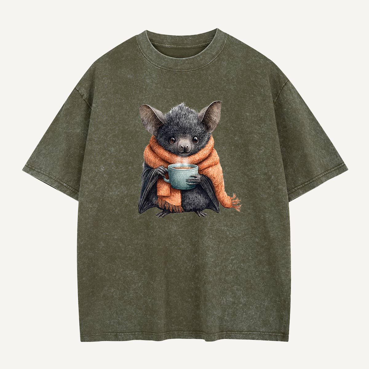 Coffee Before Cave Time Washed T-Shirt