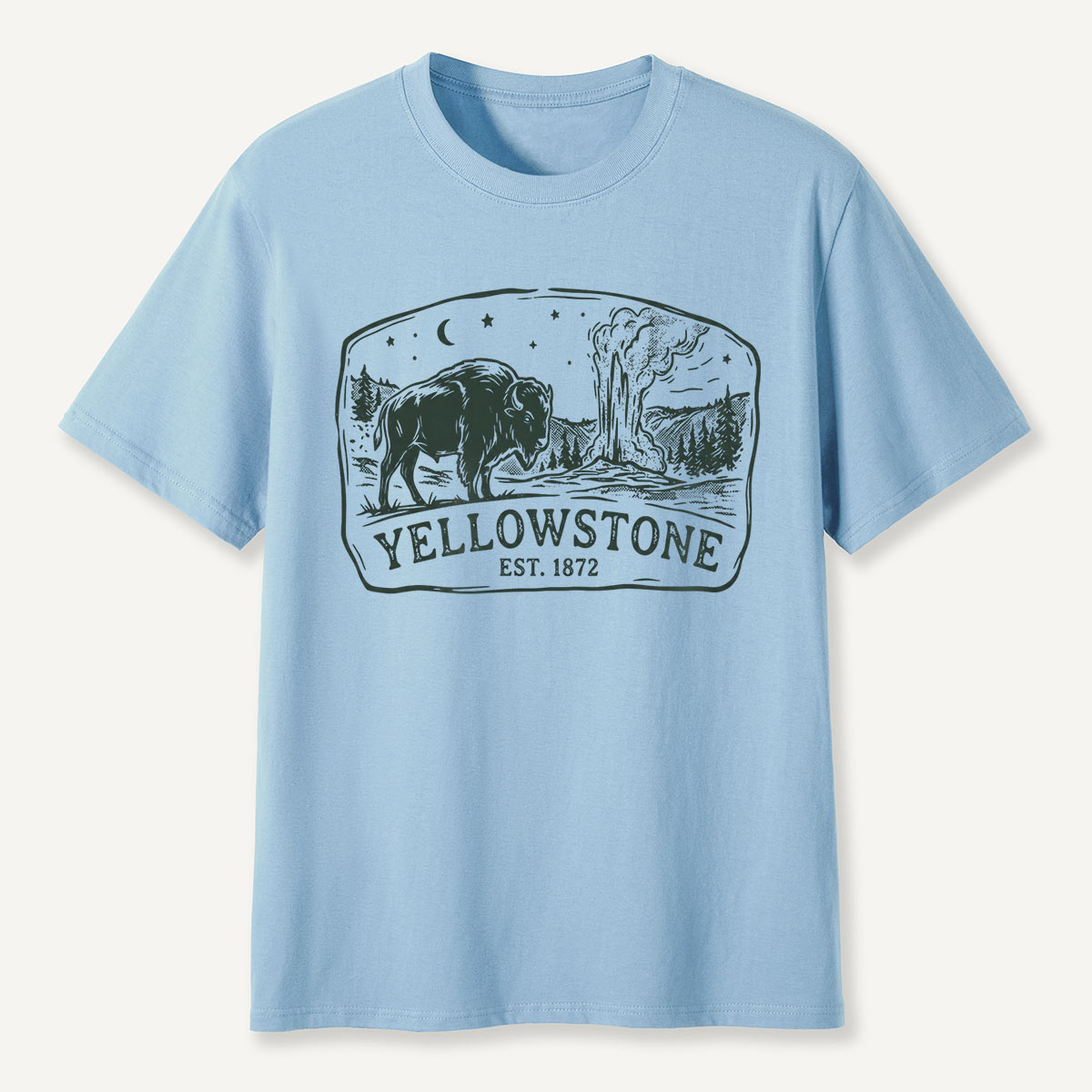 Yellowstone Est. 1872 Bison Geyser T-Shirt