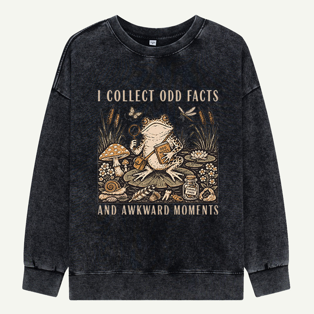 Odd Facts & Frog Investigations Washed Sweatshirts