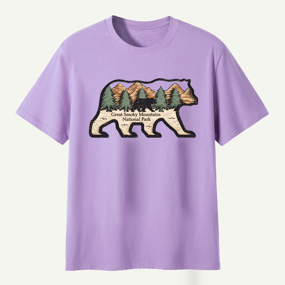 Great Smoky Mountains National Park Black Bear Forest T-Shirt
