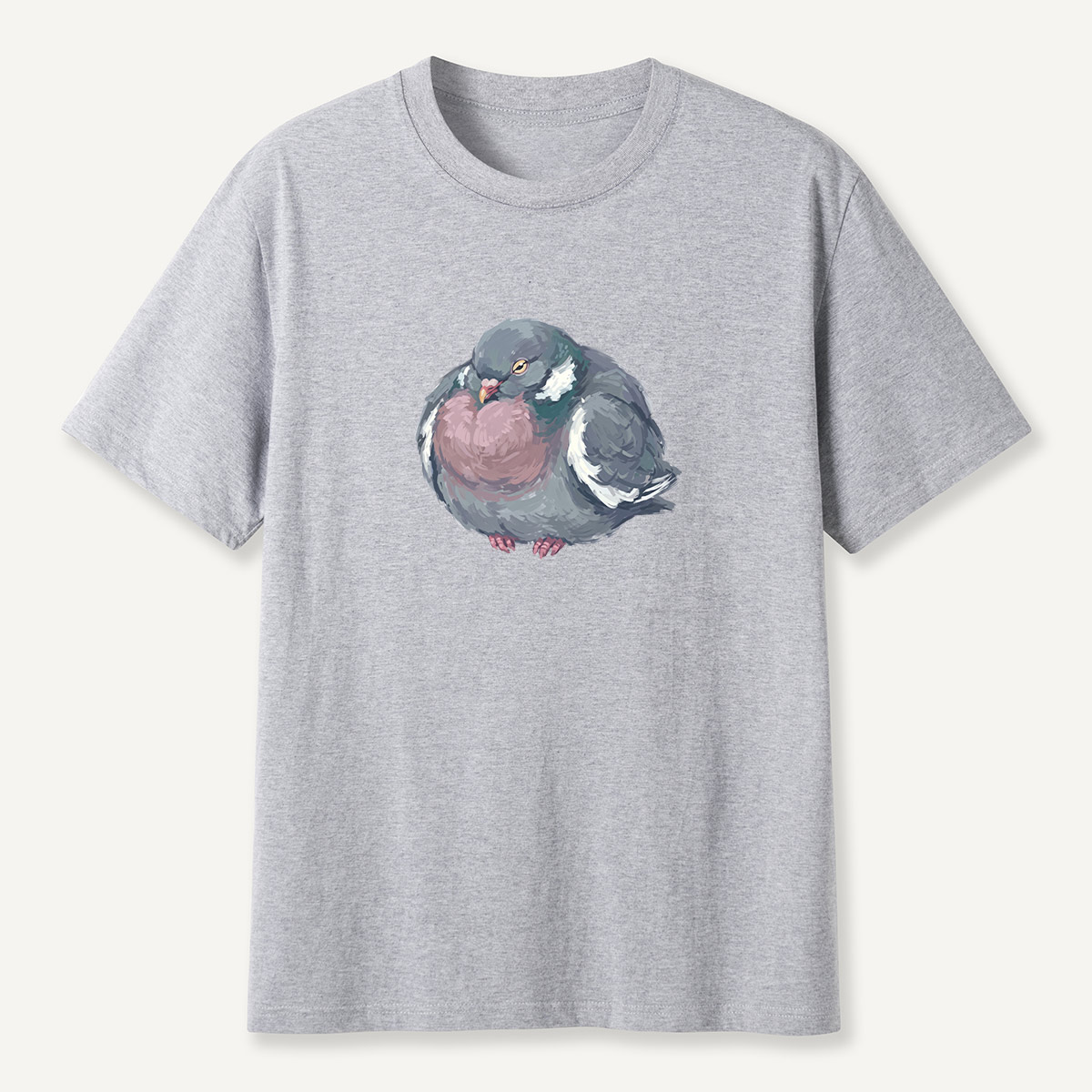 Cozy Pigeon Hand Drawn Bird T-Shirt