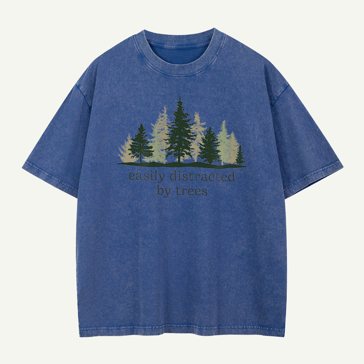 Easily Distracted By Trees Washed T-Shirt