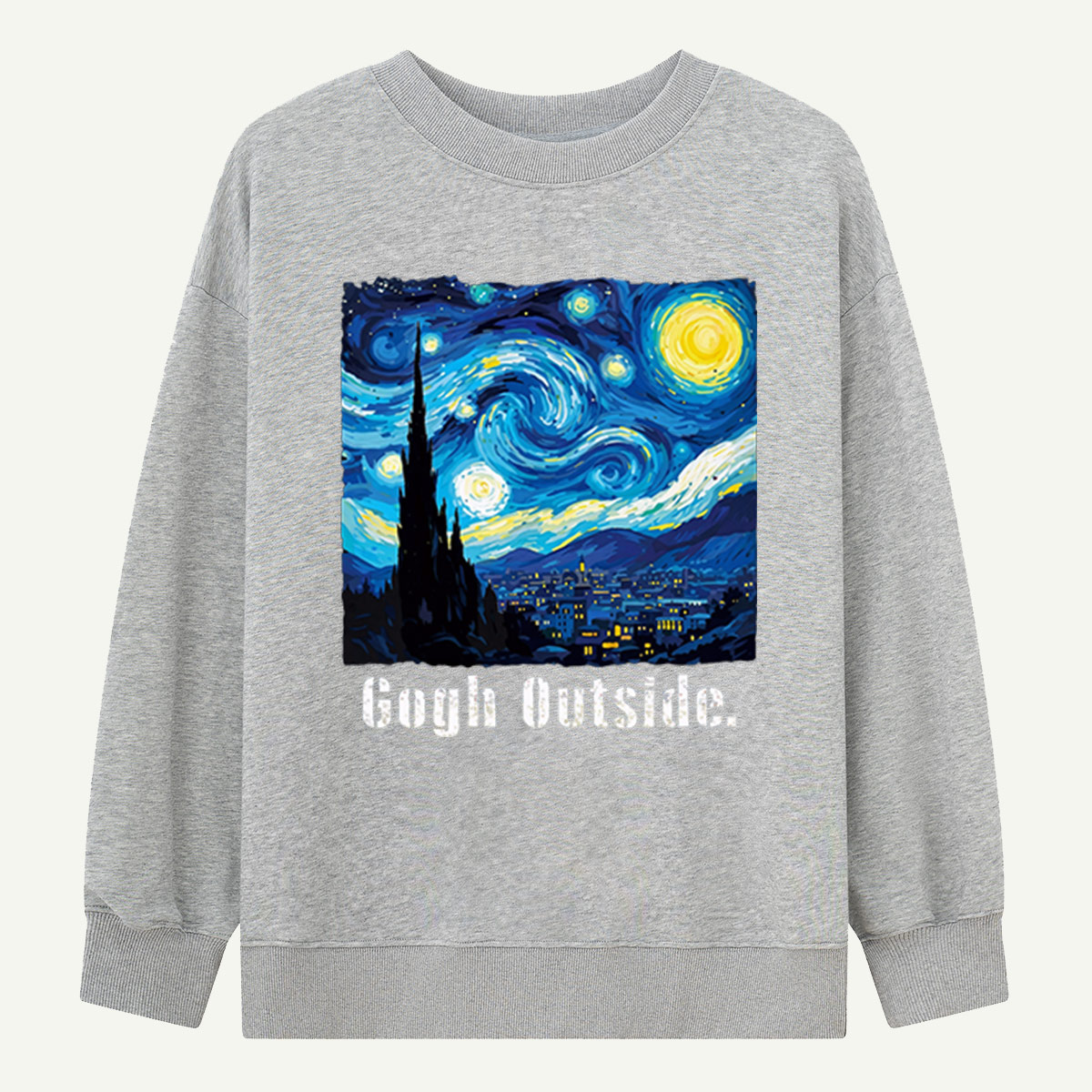 Swirl Night Sky Gogh Outside Sweatshirts