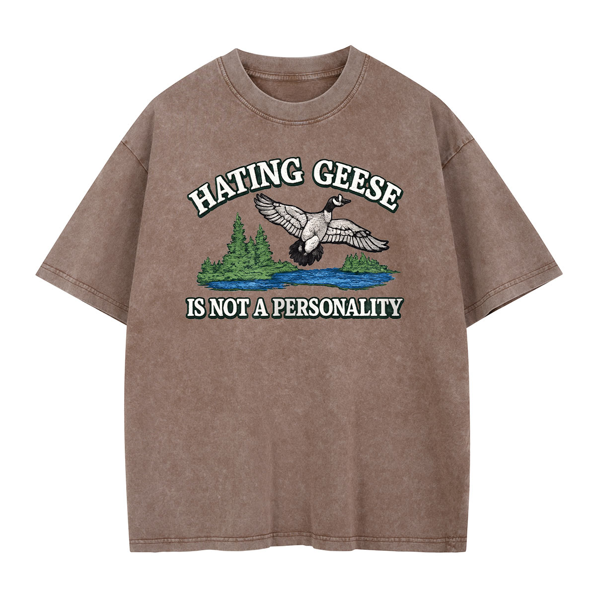 Hating Geese Washed T-Shirt