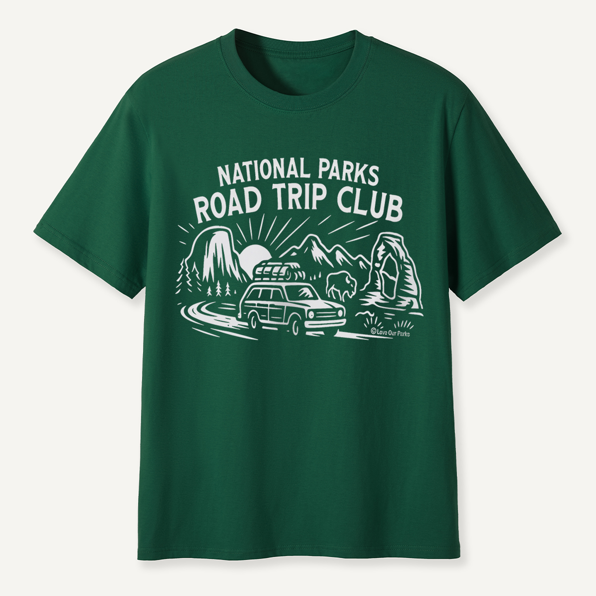 National Parks Road Trip Club Wagon T-Shirt