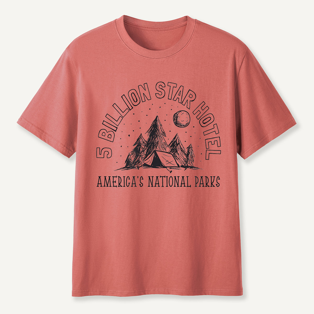 5 Billion Star Hotel America’s National Parks Camping T-Shirt