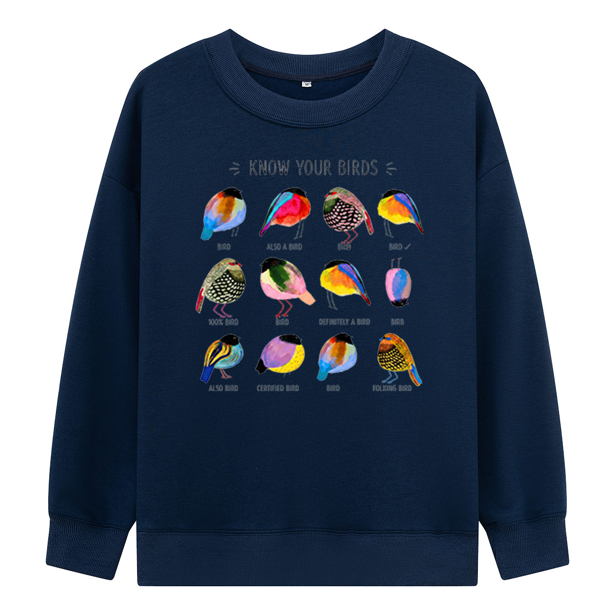 Colorful Bird Guide Sweatshirts