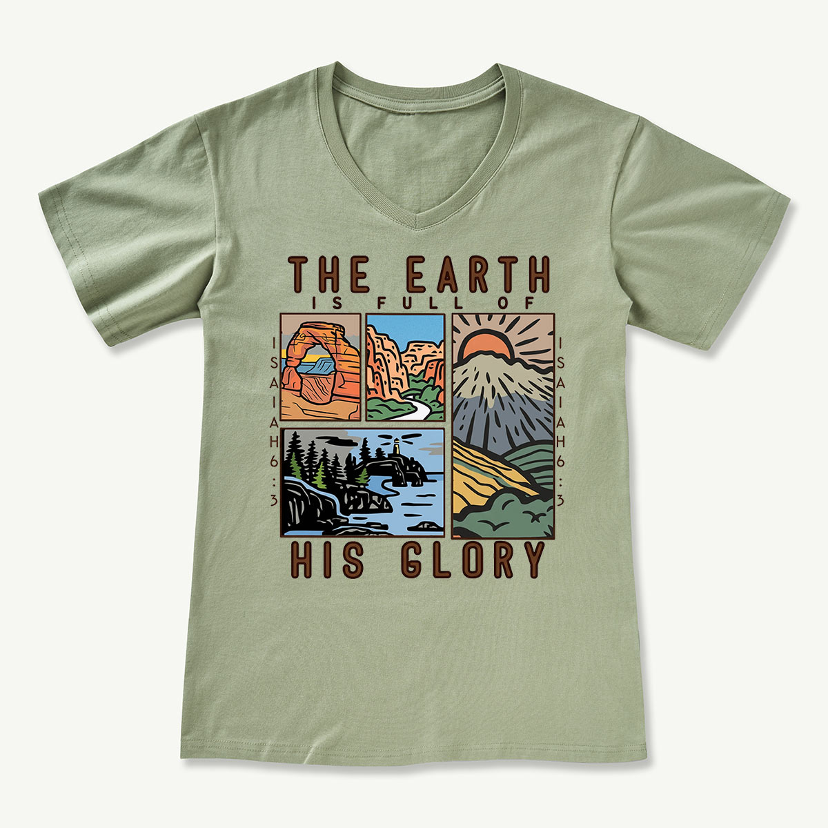 Wilderness National Parks V-neck T-Shirt