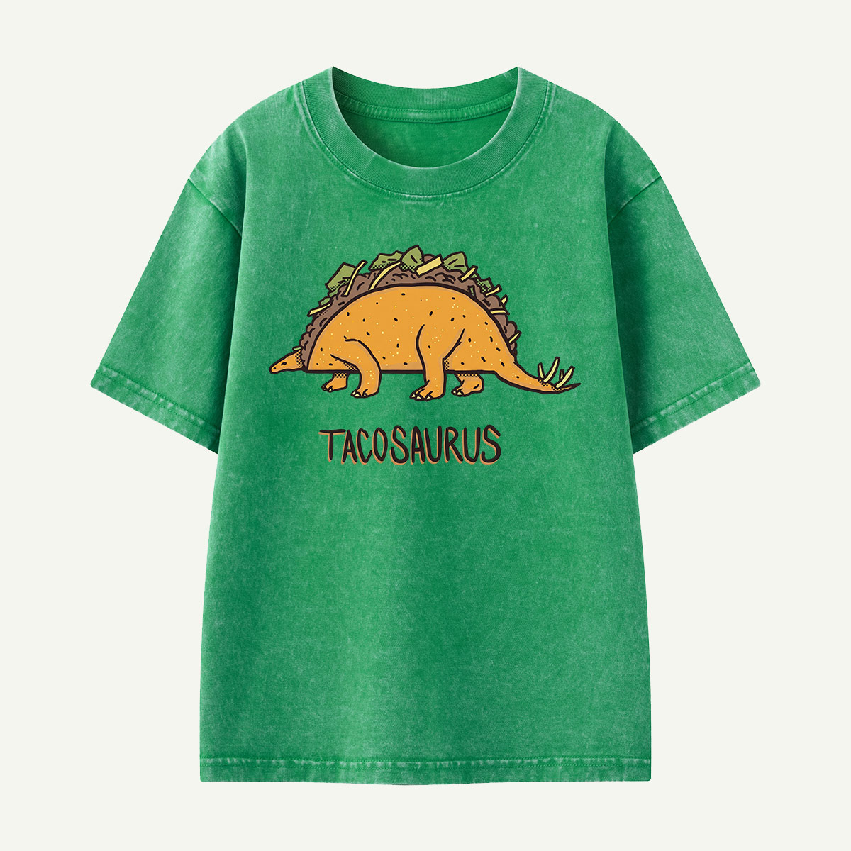 Tacosaurus Dino Taco Kids Washed T-Shirt