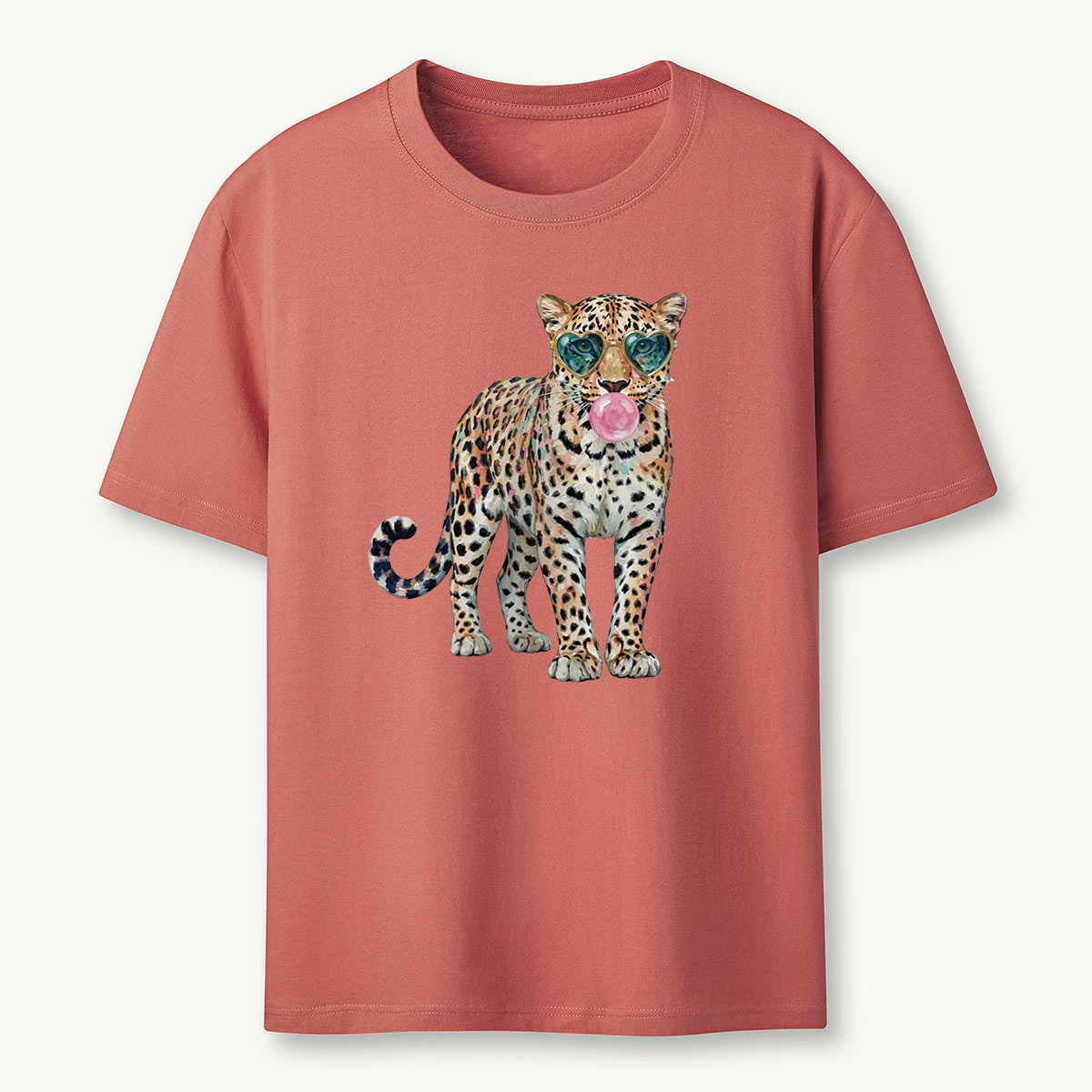 Leopard Bubblegum Sunglasses T‑Shirt