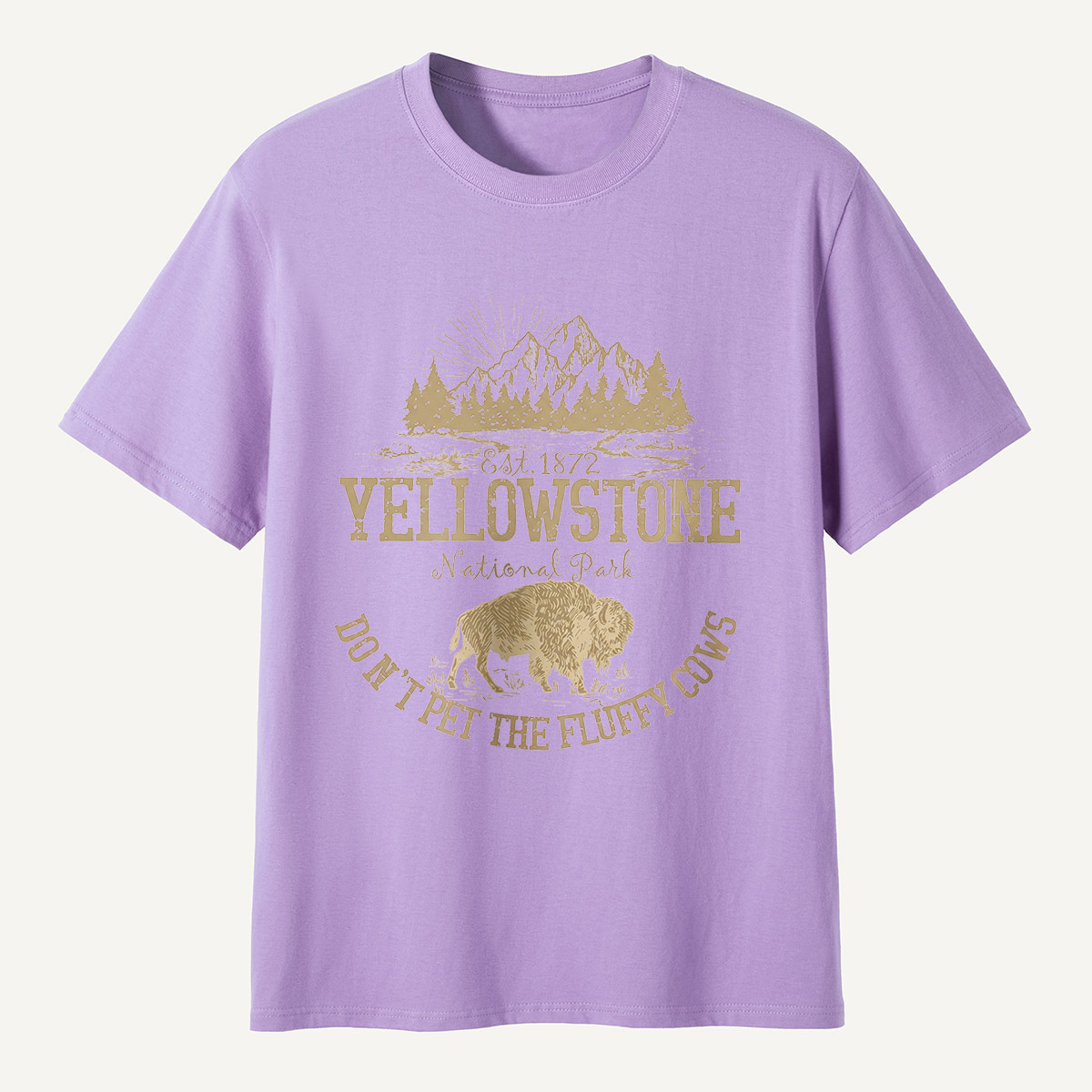 Do Not Pet the Fluffy Cows Yellowstone Sun T-Shirt