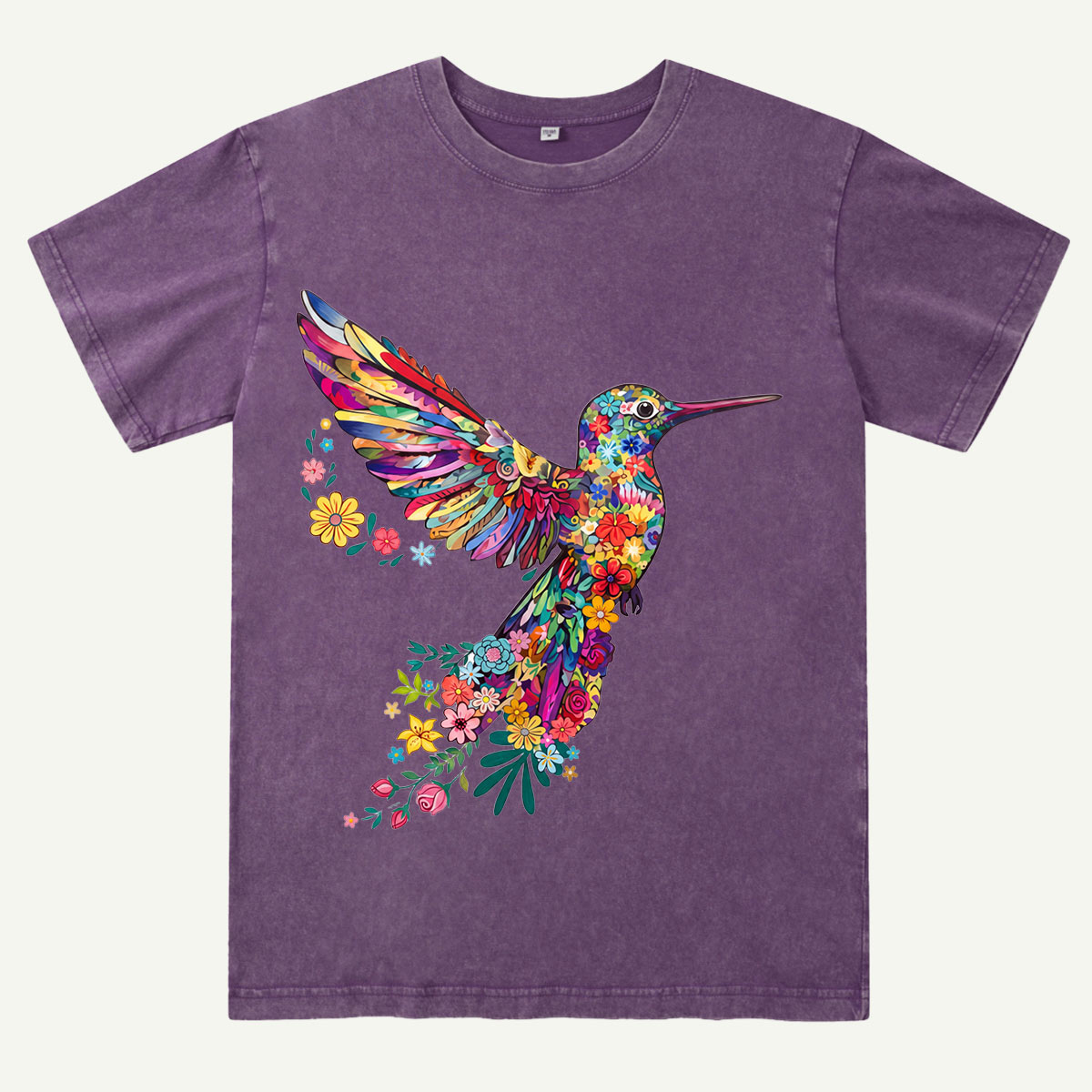 Animal Lover Hummingbird Washed T-Shirt