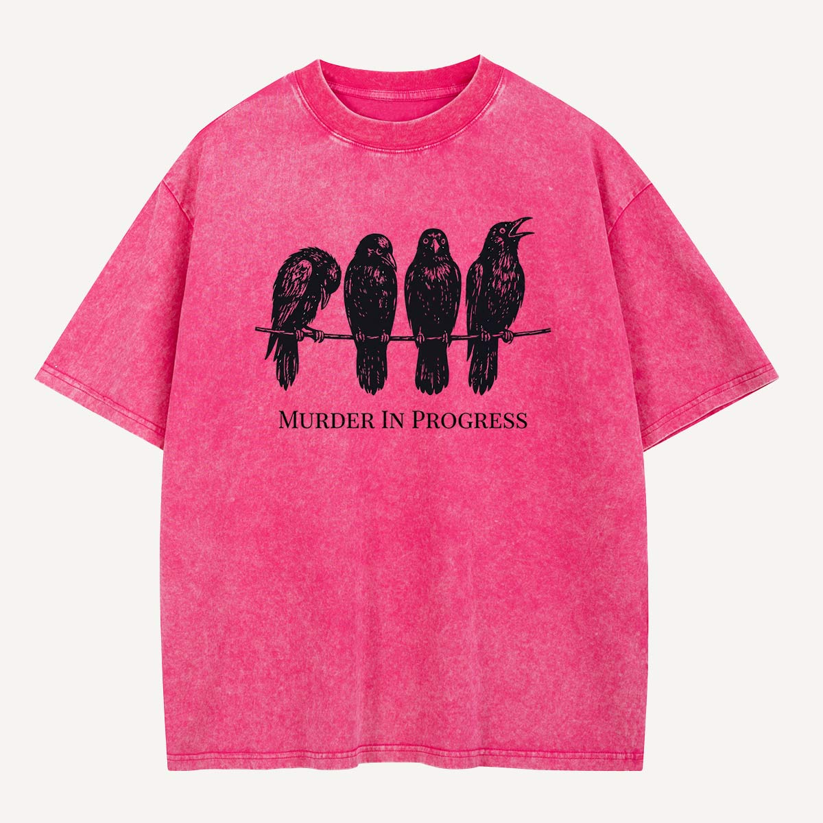 Murder in Progress Washed T-Shirt