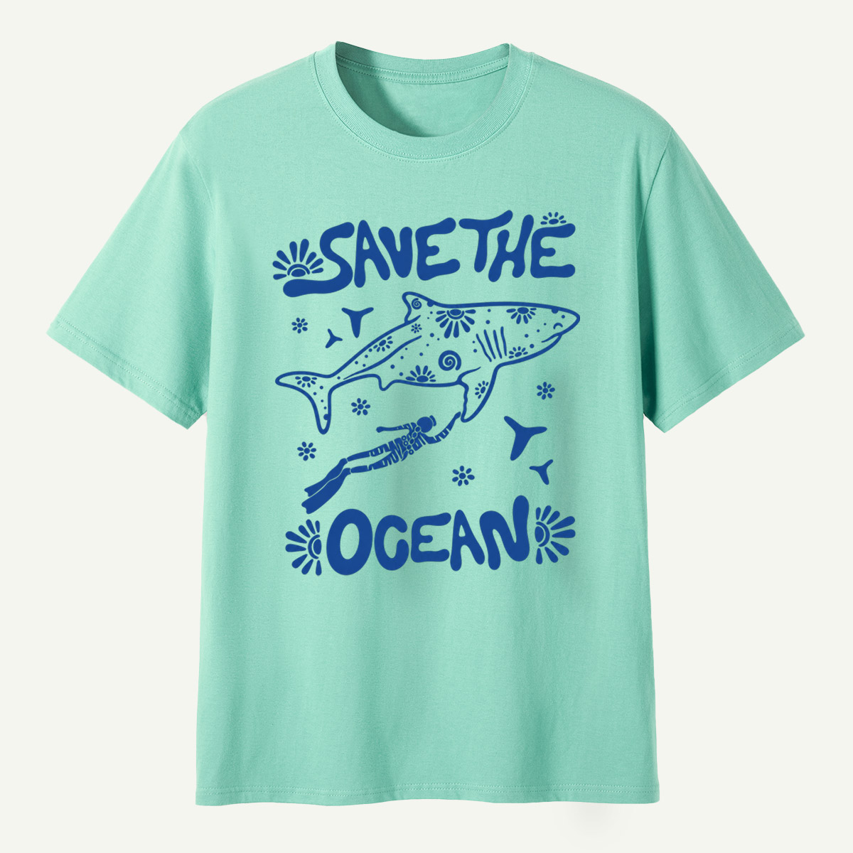 Save The Ocean Whale Marine Life T-Shirt