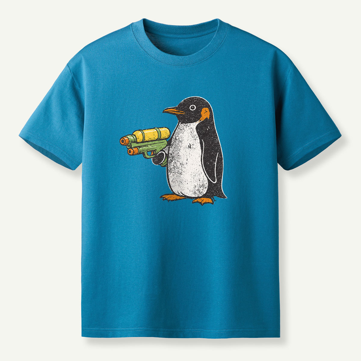 Flight Was Never An Option Water Gun Penguin T-Shirt