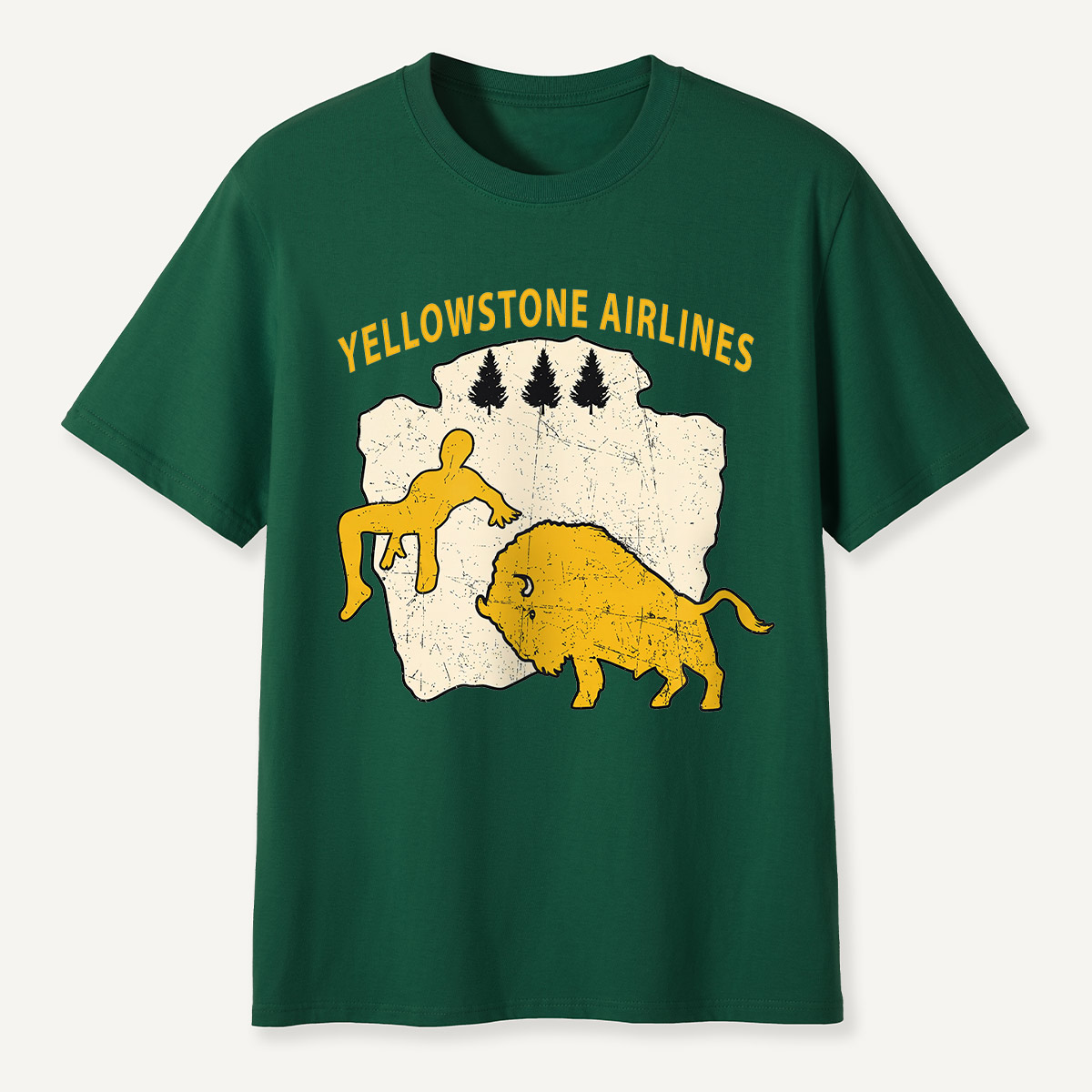Yellowstone Airlines Bison Toss T-Shirt