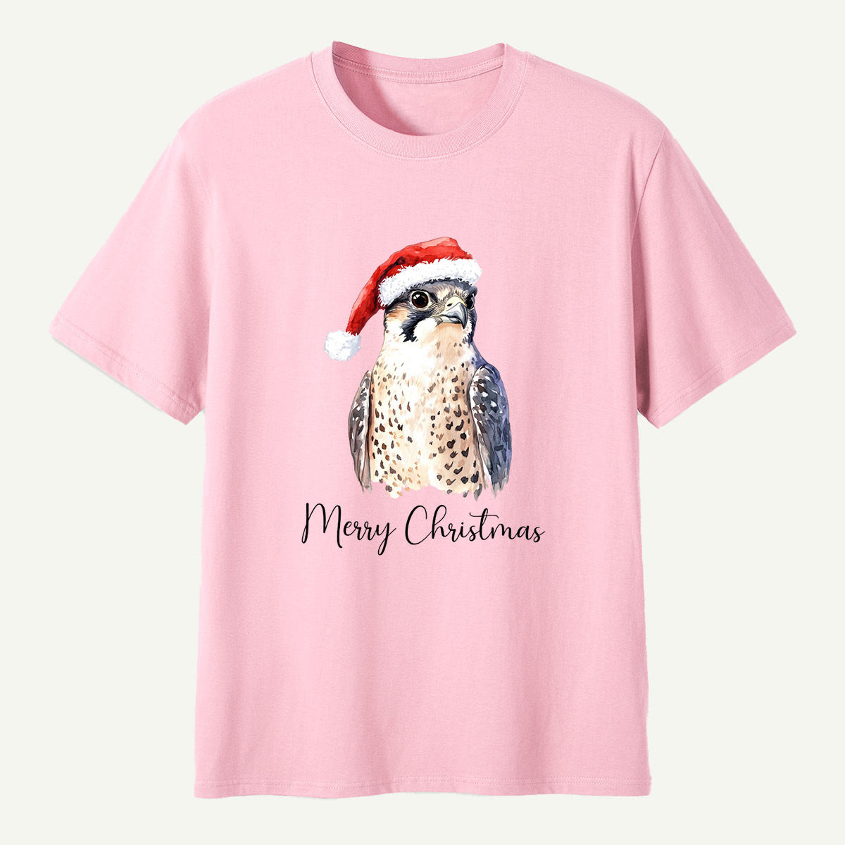 Merry Christmas Falcon Santa Hat T-Shirt