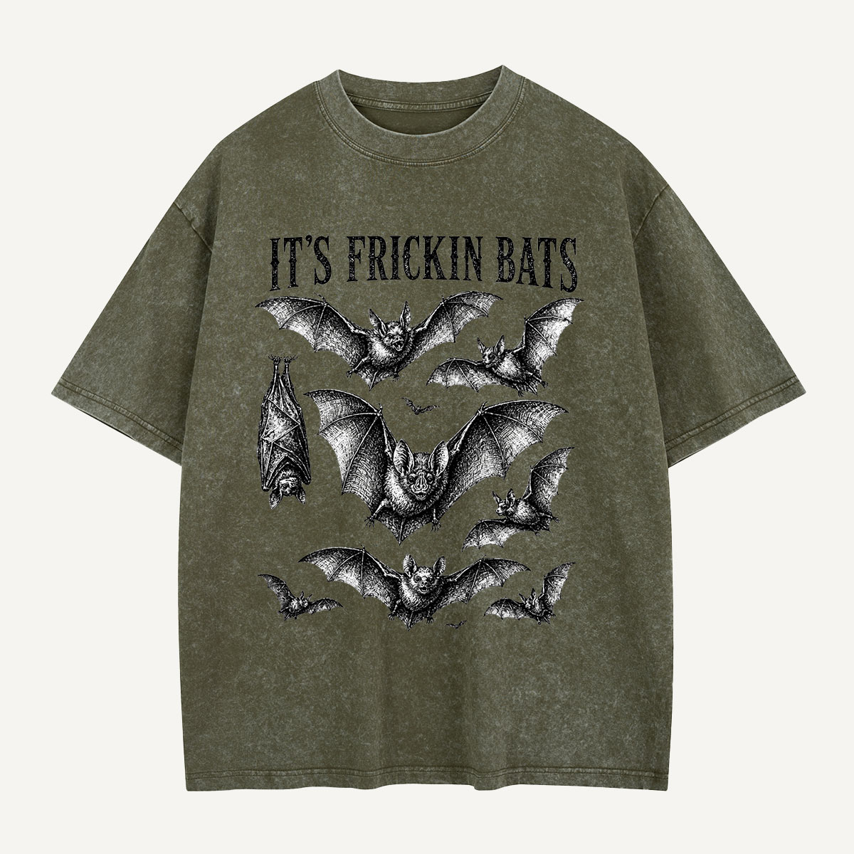Yep, It’s Frickin Bats Washed T-Shirt(TH)