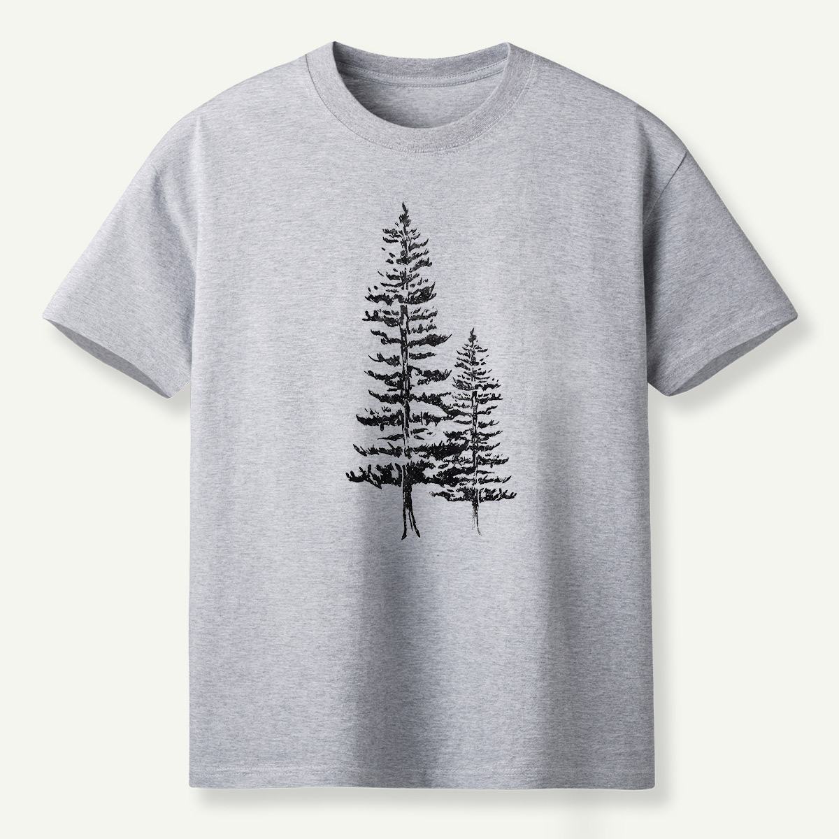 Lone Pine Tree Botanical Sketch T-Shirt