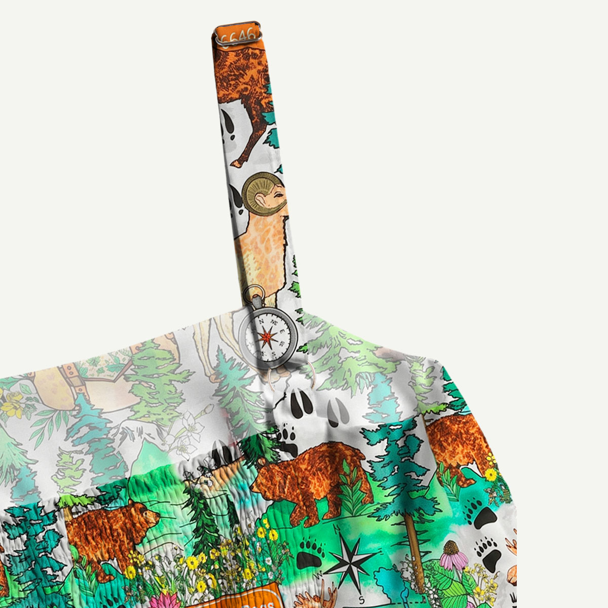  Glacier National Park Mountain Wildlife Straps Maxi Dress