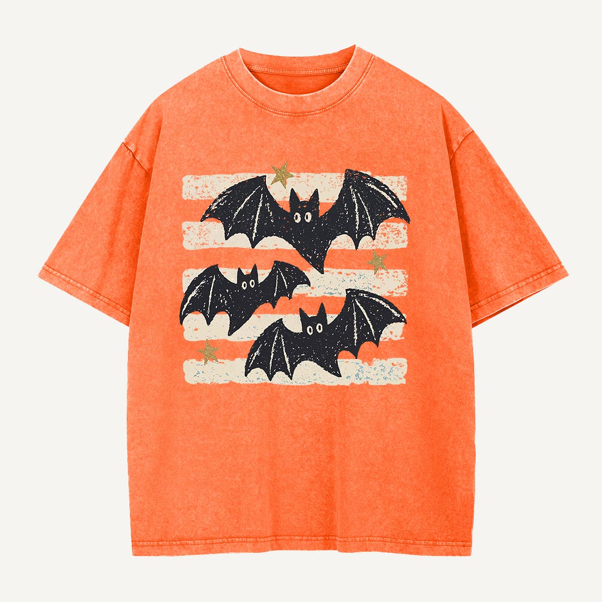 Three Bats After Dark Washed T-Shirt