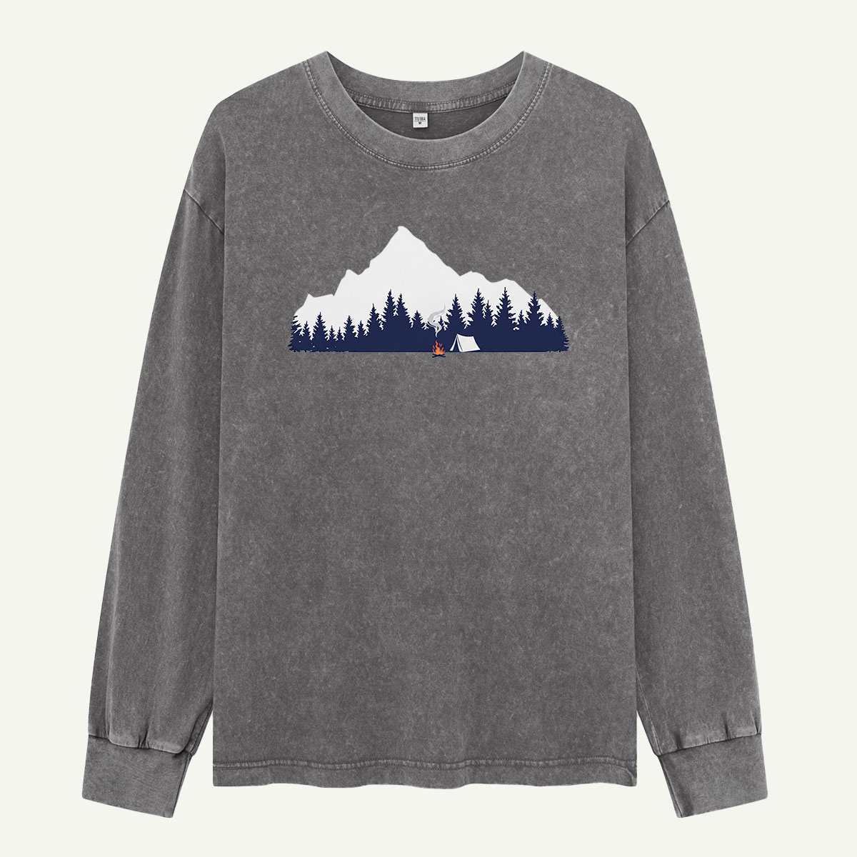 Campfire Under the Mountain Washed Long Sleeves