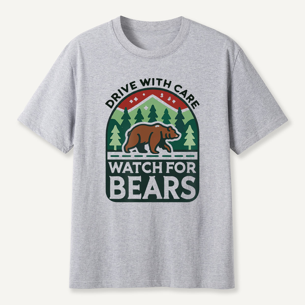 Drive with Care Watch for Bears Road Sig  T-Shirt
