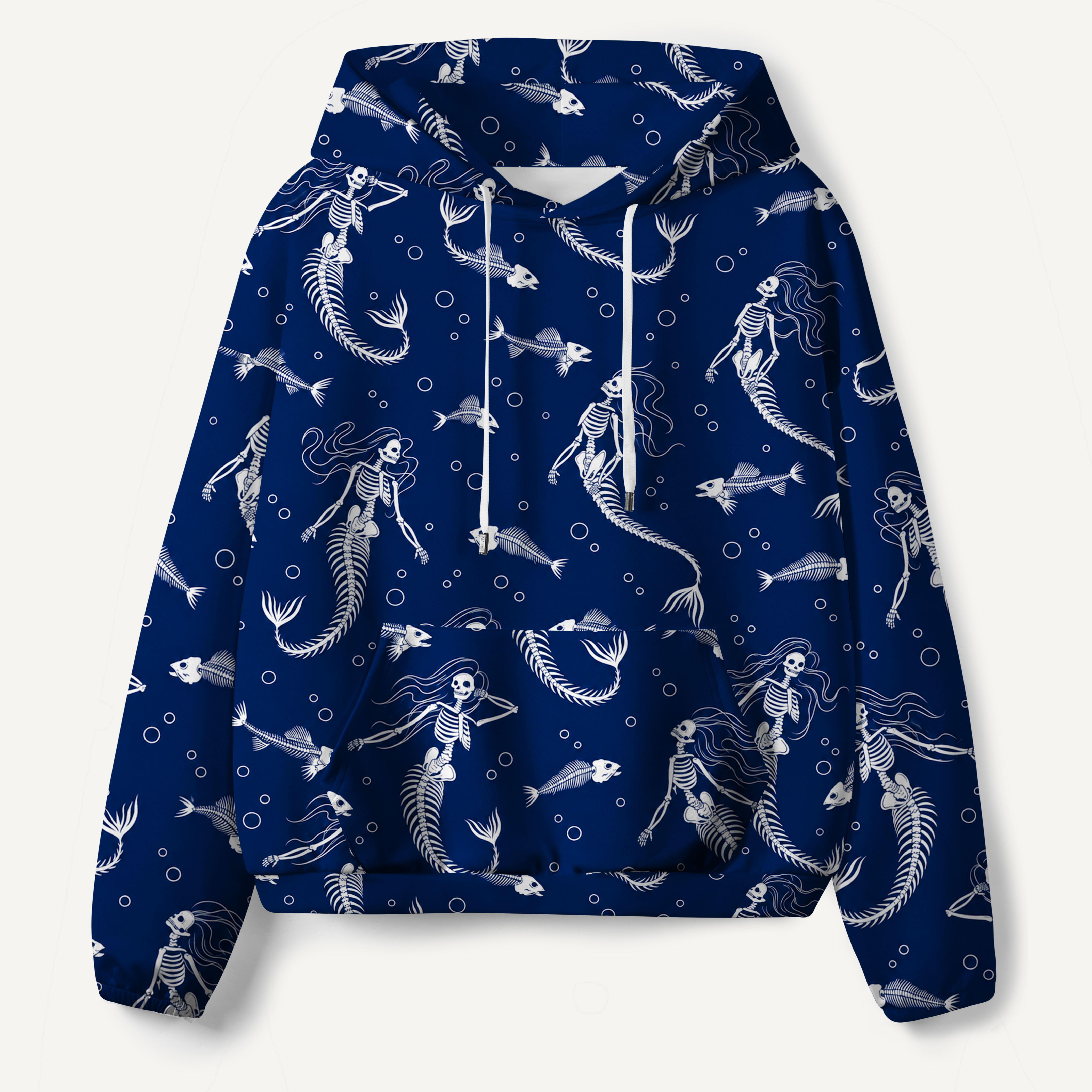 Skeleton Mermaids Under The Sea All-over Printed Hoodie