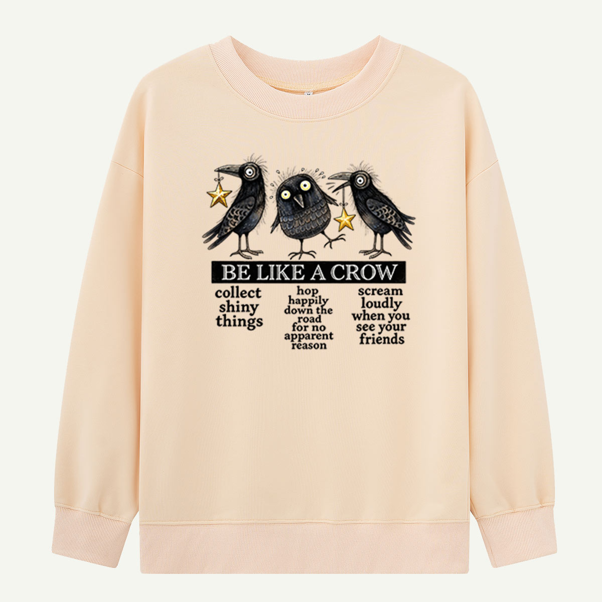 Be Like A Crow Collect Shiny Things Sweatshirts