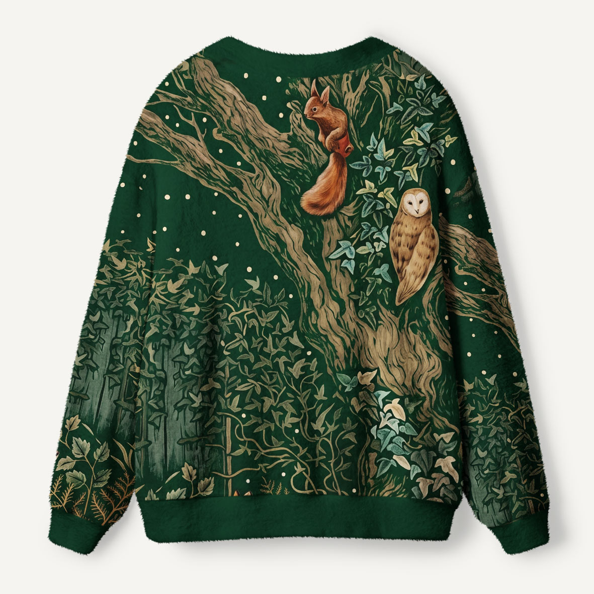 Woodland Tapestry Animal Premium Ugly Cardigan Sweaters