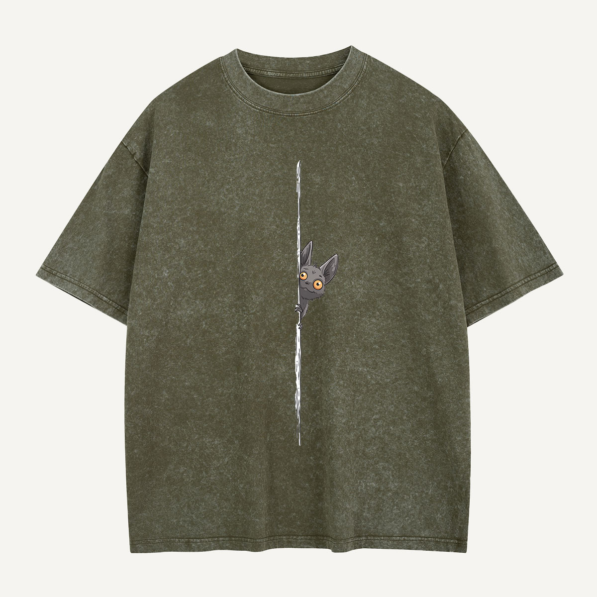 Peekaboo, Little Bat Washed T-Shirt