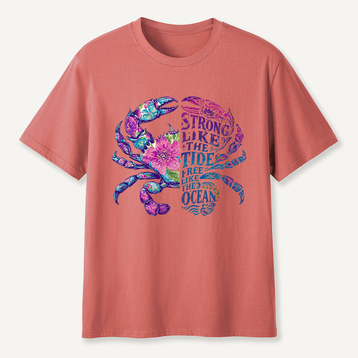 Strong Like the Tide Crab Ocean T-Shirt