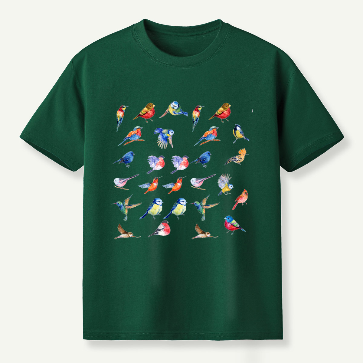 Colorful Birds Watercolor Collection T-Shirt