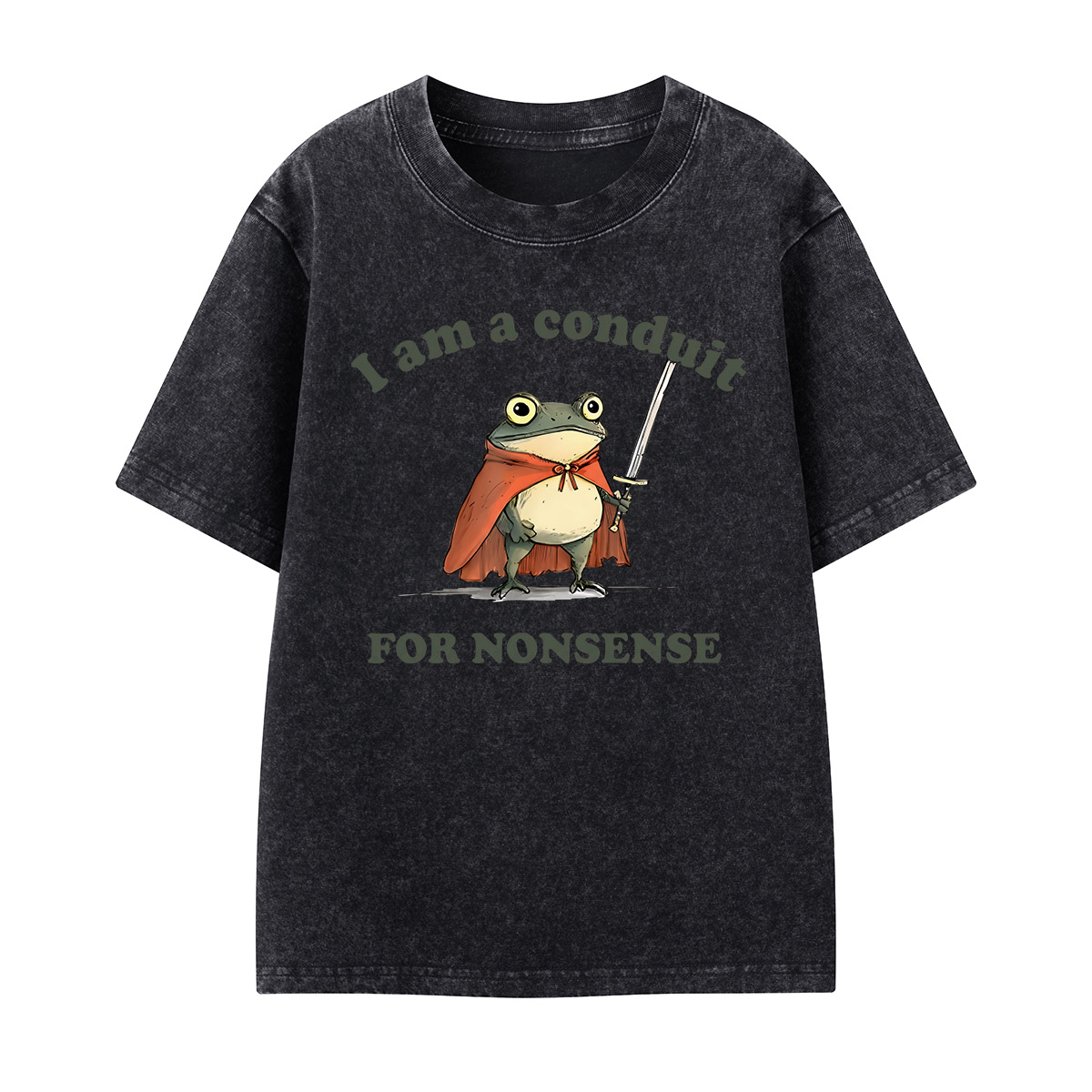 I Am A Conduit For Nonsense Kids Washed T-Shirt