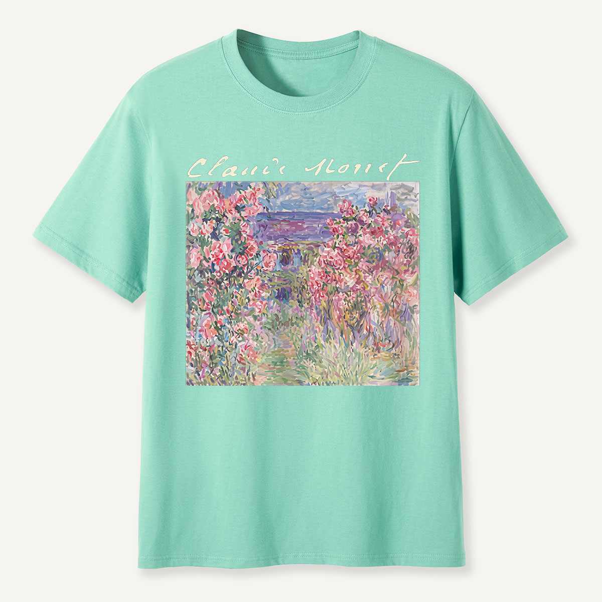 Starry Night Sunset Cat Seaside T-Shirt