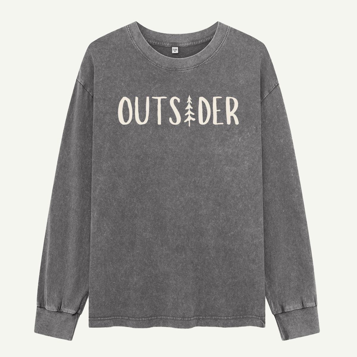 Born to Be an Outsider Washed Long Sleeves